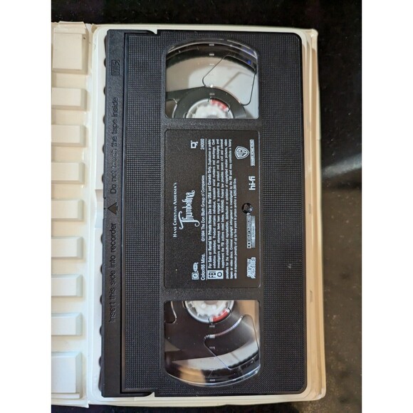 DON BLUTH THUMBELINA JODI BENSON ARIEL CHARO VHS 1994 CLAMSHELL - Picture 8 of 10